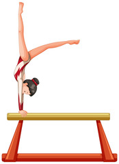 Poster - A gymnastics athletes character