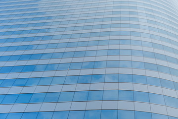 blue glass building