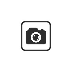 Aufkleber - Camera Icon. Camera symbol. flat photo camera vector isolated. Modern simple snapshot photography sign. Instant Photo internet concept. Trendy symbol for website design. camera logo design inspiration