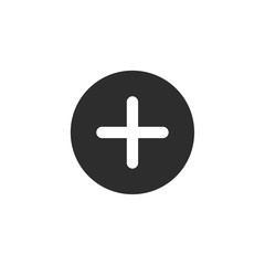 Poster - Plus Icon vector illustration. Add icon. Addition sign. Medical Plus symbol. Plus logo design inspiration