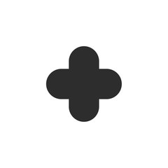 Fototapete - Plus Icon vector illustration. Add icon. Addition sign. Medical Plus symbol. Plus logo design inspiration
