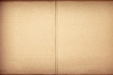 Wall Mural - Brown paper texture or cardboard background. Surface of recycled paper material.