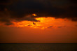 sunset over sea