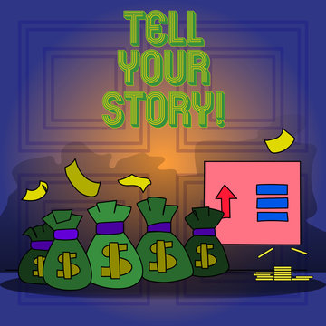 Handwriting text writing Tell Your Story. Conceptual photo expressing your feelings Narrating writing your biography