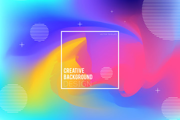 Wall Mural - Colorful blurred background with trendy gradient. Modern page design for website. Vector template, eps10