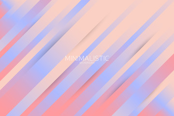 Wall Mural - Colorful line background with gradient. Trendy minimalistic web page, brochure, leaflet layout, presentation and banner design. Vector template, eps10