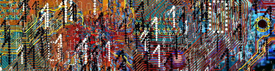 abstract image of technological background