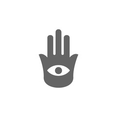 Poster - Hamsa icon. Element of World religiosity icon. Premium quality graphic design icon. Signs and symbols collection icon