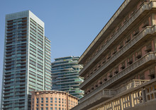The Iconic Saint Georges Hotel In Ain Mreisse In Front Of Brand New Buildings, Beirut Governorate, Beirut, Lebanon