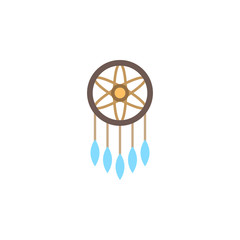Poster - Dreamcatcher color icon. Element of boho color icon. Premium quality graphic design icon. Signs and symbols collection icon for websites, web design, mobile app