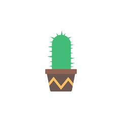 Poster - Cactus color icon. Element of boho color icon. Premium quality graphic design icon. Signs and symbols collection icon for websites, web design, mobile app