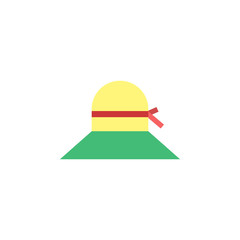 Poster - Hat color icon. Element of boho color icon. Premium quality graphic design icon. Signs and symbols collection icon for websites, web design, mobile app