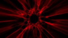 Red Black Hole Energy Tunnel Intro Logo Loop Background