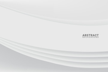 Poster - Abstract White and Grey Background.