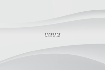 Poster - Abstract White and Grey Background.