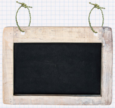 ardoise vintage sur fond papier 
