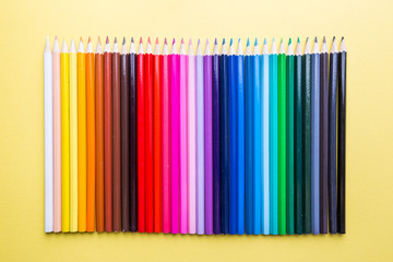 Wall Mural - Pencils of various colors