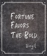 © Yury Zap - Fortune favors Virgil quote