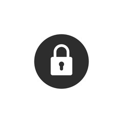 Poster - Lock icon vector. Encryption icon. Lock Icon in trendy flat style isolated. Security symbol logo design inspiration