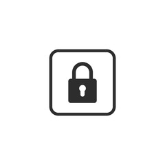 Poster - Lock icon vector. Encryption icon. Lock Icon in trendy flat style isolated. Security symbol logo design inspiration