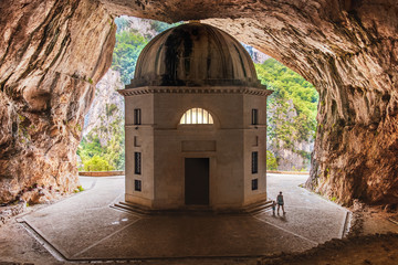 Marche - Italy - Temple of Valadier church near Frasassi caves of Genga