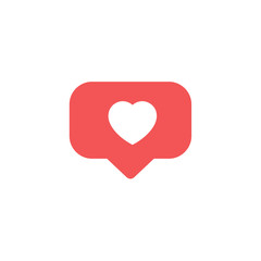 Poster - Social media notifications icons .Flat design social network rating icons