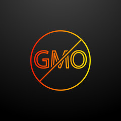 Aufkleber - No GMO nolan icon. Elements of ecology set. Simple icon for websites, web design, mobile app, info graphics