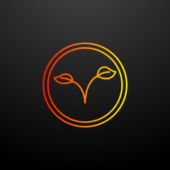 Aufkleber - Plant nolan icon. Elements of ecology set. Simple icon for websites, web design, mobile app, info graphics