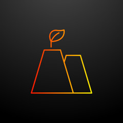 Aufkleber - Ecological clean factory nolan icon. Elements of ecology set. Simple icon for websites, web design, mobile app, info graphics