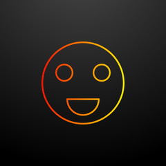 Poster - Happy nolan icon. Elements of image set. Simple icon for websites, web design, mobile app, info graphics
