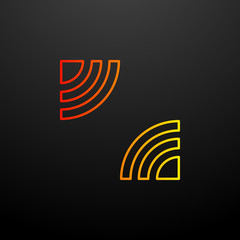 Aufkleber - Signal nolan icon. Elements of image set. Simple icon for websites, web design, mobile app, info graphics