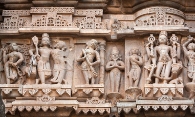 Wall Mural - Famous ancient Jagdish Temple in Udaipur, Rajasthan, India