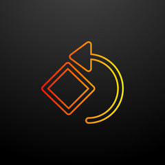 Poster - Rotate nolan icon. Elements of image set. Simple icon for websites, web design, mobile app, info graphics