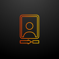 Aufkleber - Camera front nolan icon. Elements of image set. Simple icon for websites, web design, mobile app, info graphics