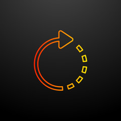 Poster - Rotate right nolan icon. Elements of image set. Simple icon for websites, web design, mobile app, info graphics