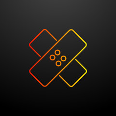 Aufkleber - Bandage nolan icon. Elements of image set. Simple icon for websites, web design, mobile app, info graphics