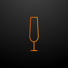 Poster - champagne champagne nolan icon. Elements of kitchen set. Simple icon for websites, web design, mobile app, info graphics