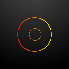 Aufkleber - plate nolan icon. Elements of kitchen set. Simple icon for websites, web design, mobile app, info graphics