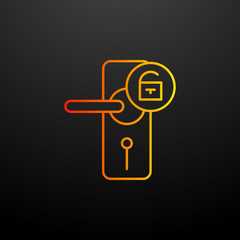 Aufkleber - open door nolan icon. Elements of automation set. Simple icon for websites, web design, mobile app, info graphics