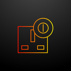 Aufkleber - electrical outlet nolan icon. Elements of automation set. Simple icon for websites, web design, mobile app, info graphics
