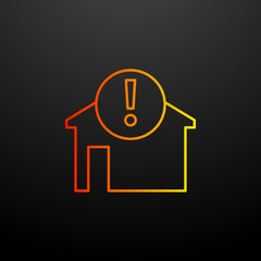 Poster - exclamation mark nolan icon. Elements of automation set. Simple icon for websites, web design, mobile app, info graphics