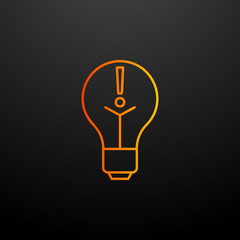 Poster - exclamation mark nolan icon. Elements of automation set. Simple icon for websites, web design, mobile app, info graphics