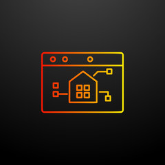 Aufkleber - smart home control nolan icon. Elements of automation set. Simple icon for websites, web design, mobile app, info graphics