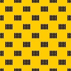Poster - Wooden fence pattern seamless vector repeat geometric yellow for any design