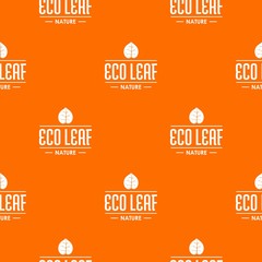 Poster - Eco organic pattern vector orange for any web design best