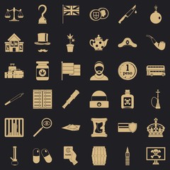 Poster - Encroachment icons set. Simple set of 36 encroachment vector icons for web for any design