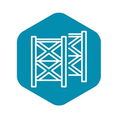Poster - scaffolding equipment icon. outline illustration of scaffolding equipment vector icon for web design