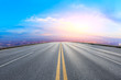 © ABCDstock - Empty highway road and modern city skyline in Shanghai,China