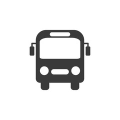 Aufkleber - Bus icon vector. Bus solid logo illustration on white background. Bus symbol pictogram isolated