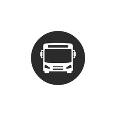 Fototapete - Bus icon vector. Bus solid logo illustration on white background. Bus symbol pictogram isolated